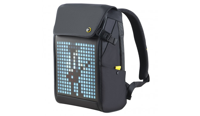 Divoom Backpack M Premium Weather proof with Led Pixel Art Display & App Control Black