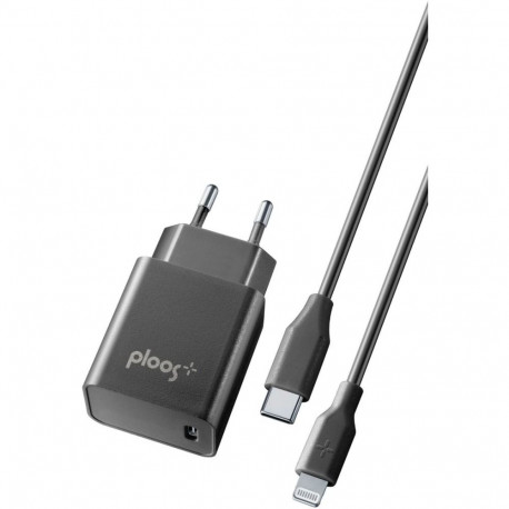 Telefoni laadija Ploos USB-C 18W + kaabel Lightning