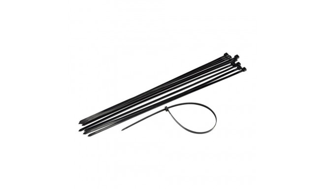 CABLE TIES 7.5X370MM 100PCS BLACK