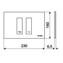 WC OPERATING PANEL MONTUS TOWER CHROME