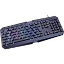 LUDICIUM RGB Rainbow Gaming Keyboard, black - US Layout