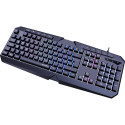 LUDICIUM RGB Rainbow Gaming Keyboard, black - US Layout