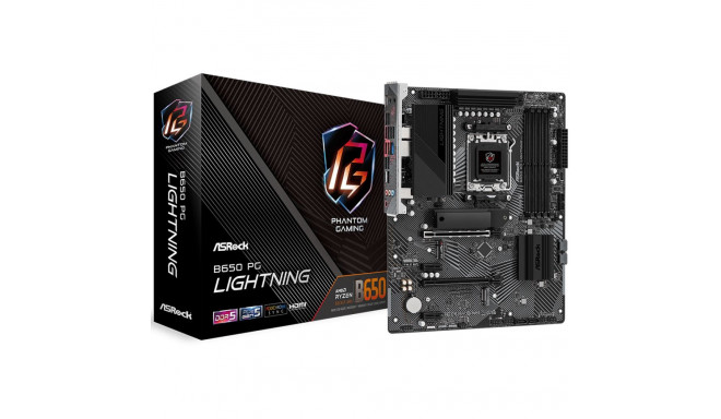 ASROCK MB Desktop B650 PG Lightning, AM5, 4x DDR5, 1x PCIe 4.0 x16, 2x PCIe 4.0 x1, 1x Blazing M.2(P