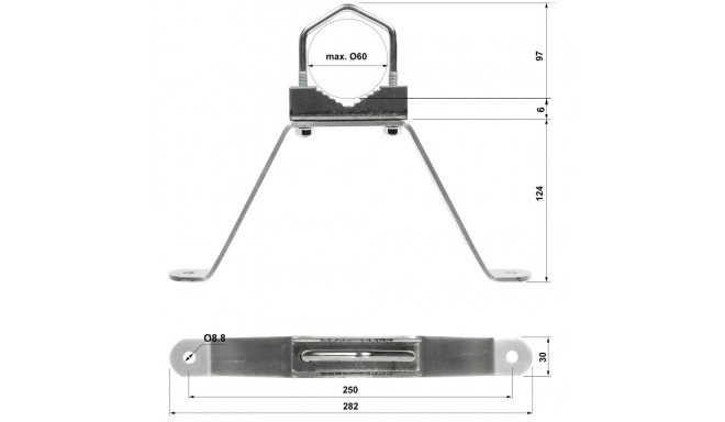 WALL BRACKET OMM-60L13