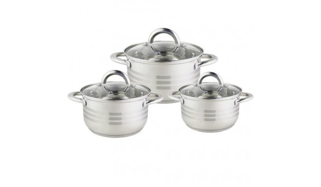 Floria ZLN4083 Set of pots with lids 3pcs