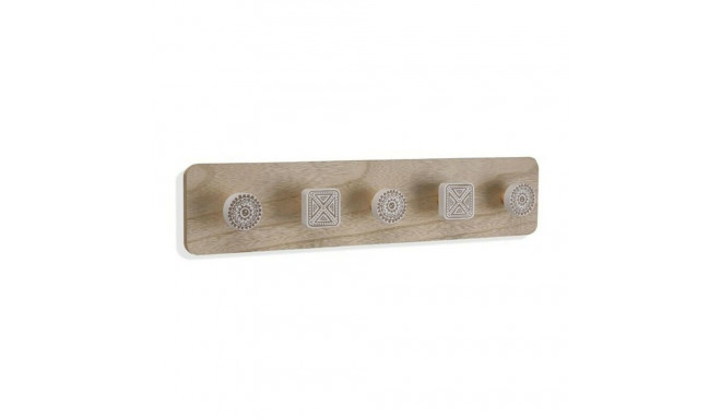 Wall mounted coat hanger MDF Wood (4,5 x 10 x 48 cm)