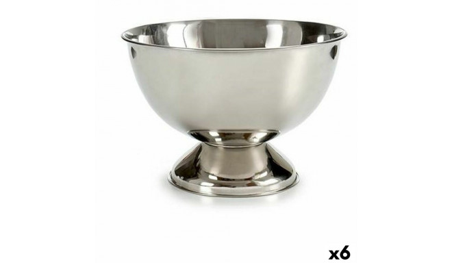 Ice Bucket Silver Stainless steel 8,1 L 34 x 21 x 34 cm (6 Units)