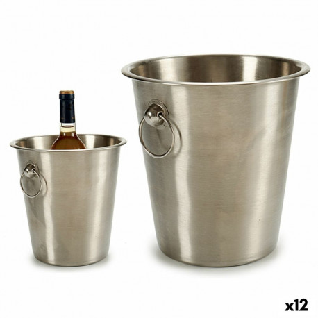 Ice Bucket Kinvara 2060MAT 2060MAT Silver Stainless steel 4,5 L 22 x 21 x 22 cm (12 Units)