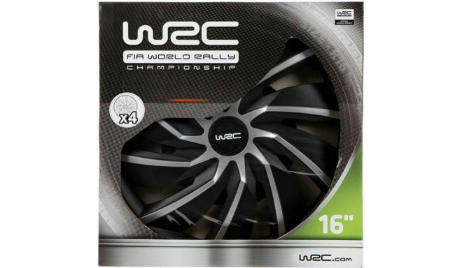 Ilukilbid WRC WRC 4 Turbo Hall Hõbedane Mattmust 16" 4 Tükid, osad