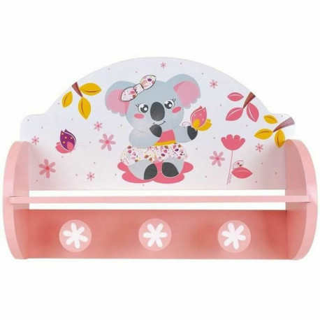 Seina riidepuu Fun House Roosa Puit MDF (33 x 46 x 15 cm)