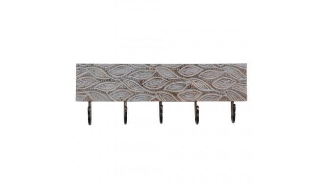 Wall mounted coat hanger 45,5 x 7 x 15,5 cm Metal Wood