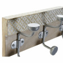 Uz sienas piestiprināts mēteļa pakaramais DKD Home Decor 46 x 15 x 10 cm Metāls Vintage Mango koks K