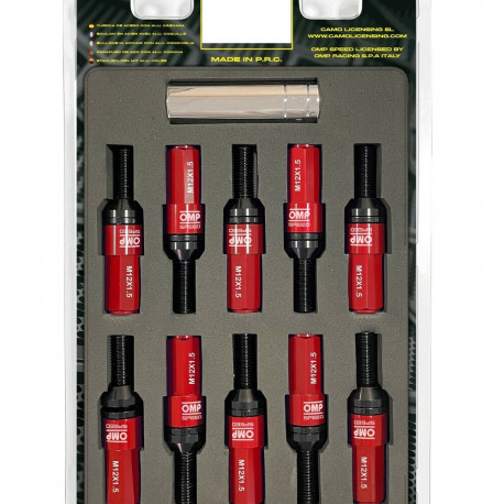 Винтовой комплект OMP OMPS09981206 28 mm Красный M12 x 1,50