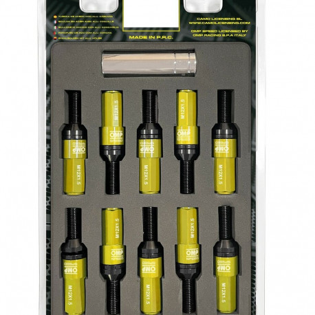 Винтовой комплект OMP OMPS09981209 28 mm Жёлтый M12 x 1,50