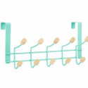 Door Coat Rack Green Wood Metal 35 x 17 x 15 cm (6 Units)