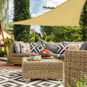 Shade Sails Aktive Triangular Cream 360 x 0,5 x 360 cm (4 Units)