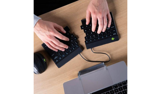 R-Go Tools Ergonomic keyboard R-Go Split Break with break software, ergonomic split keyboard, QWERTY