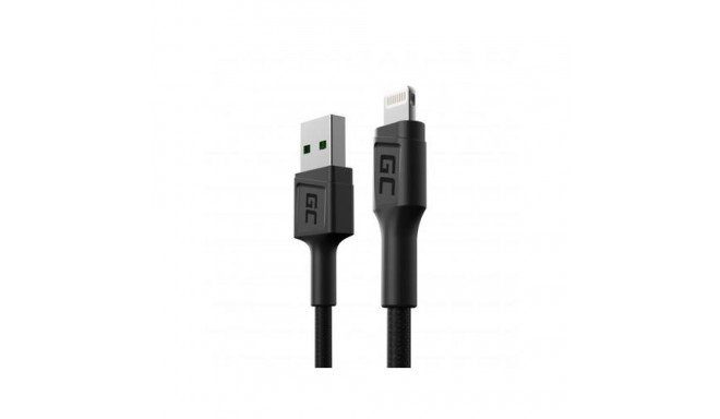 Green Cell KABGC24 lightning cable 0.3 m Black