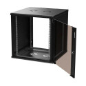 Extralink Rack cabinet Premium 4U 600x450 Black tool-free mounting, wall-mounted