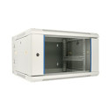 Extralink Rackmount cabinet 6U 600x600 AZH Gray wall mounted, swing type