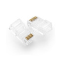 Network Plug RJ45 (8P8C) CAT5/5e UTP for Solid or Stranded Cable (100 pcs)