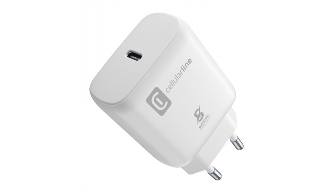 Adapter CELLULARLINE Super Fast Charger 25W - Samsung, white