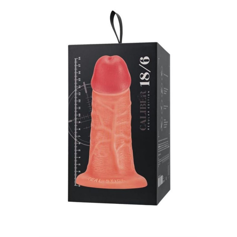 Realistic dildo Caliber 18/6 , PVC, flesh, length 18cm, diameter 6cm - Dildos - Photopoint Realistic dildo Caliber 18/6 , PVC, flesh, length 18cm, diameter 6cm - Dildos - Photopoint