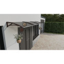 Canopy over the door, brown, with bronze polycarbonate, width 2178 mm, Conos