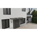 Canopy over the door, brown, with bronze polycarbonate, width 2178 mm, Conos