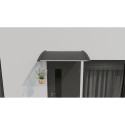 Canopy over the door, brown, with bronze polycarbonate, width 1116 mm, Conos