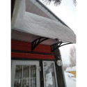 Canopy over the door, brown, with bronze polycarbonate, width 766 mm, Conos