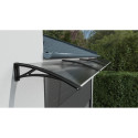 Canopy over the door, black, with polycarbonate bronze, width 2884 mm, Conos