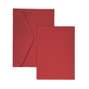 Kaarditoorik ja ümbrik Smooth Red C6 – 5tk