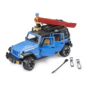 Vehicle Jeep Wrangler Rubicon with kayak and figurine