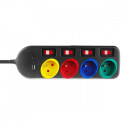 Power strip 4 sockets 1,5m 1,5m MCE508 B