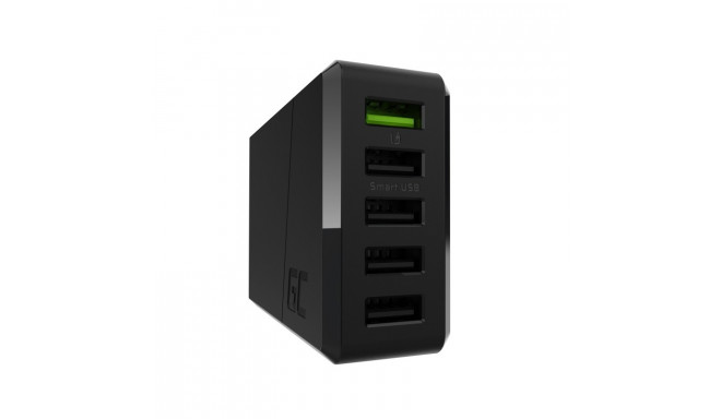 Green Cell GC ChargeSource 5 5xUSB 52W charger with fast charging Ultra Charge and Smart Charge