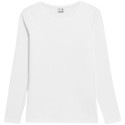 Koszulka damska Longsleeve 4F F376 biała 4FWMM00TLONF376 10S L