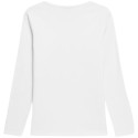 Koszulka damska Longsleeve 4F F376 biała 4FWMM00TLONF376 10S L