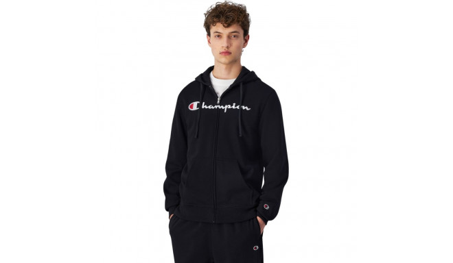 Bluza męska Champion Full Zip Hoodie czarna 220255 KK001 L