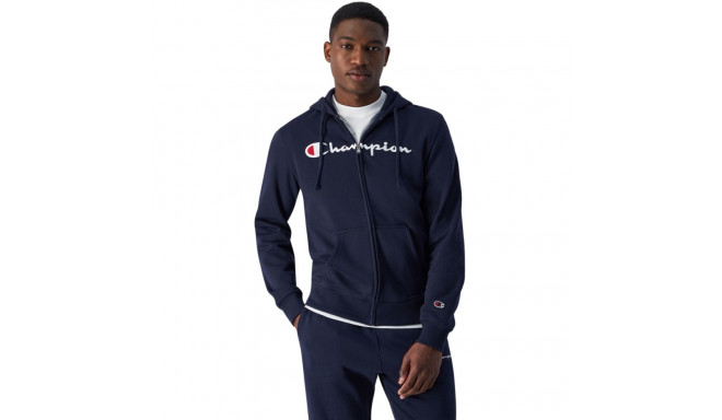 Bluza męska Champion Full Zip Hoodie granatowa 220255 BS501 L