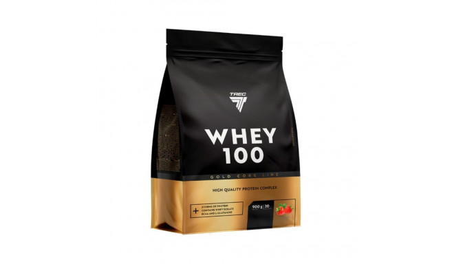 Valgupulber TREC GOLD CORE WHEY 100  STRAWBERRY 900g