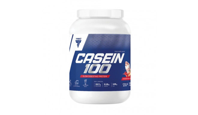 Aeglaselt imenduv kaseiinivalk TREC CASEIN 100 STRAWBERRY 1800g