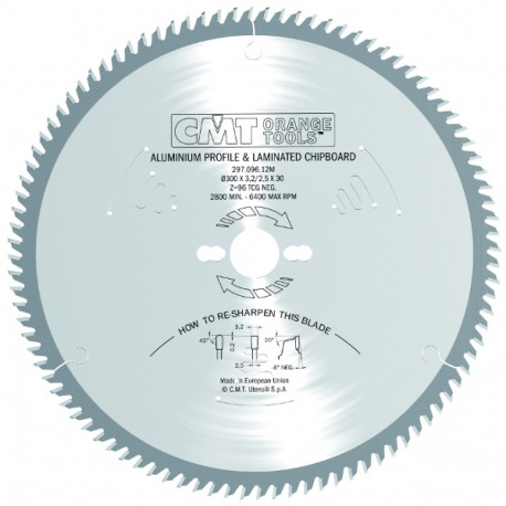 NON-METAL/LAMINATE SAW BLADE190X2.8X30 Z64 HWG