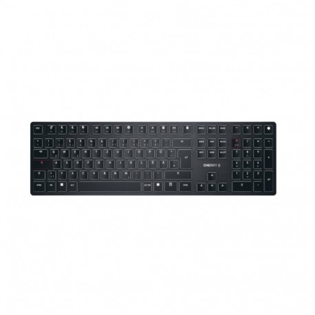 CHERRY KW X ULP keyboard Universal USB + RF Wireless + Bluetooth QWERTZ German Black
