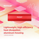 Patriot Memory Transporter Lite 2 TB USB Type-C 3.2 Gen 2 (3.1 Gen 2) Punane