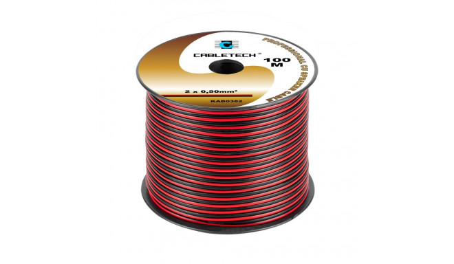 Speaker cable 0.5mm black-red