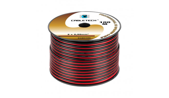 Speaker cable 2.5mm black-red
