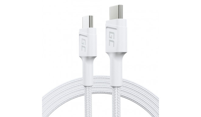 Green Cell KABGC30W USB kaabel USB 3.2 Gen 1 (3.1 Gen 1) 1.2 m USB C valge