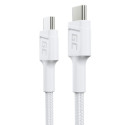 Green Cell GC PowerStream USB cable USB 3.2 Gen 1 (3.1 Gen 1) 0.3 m USB C White