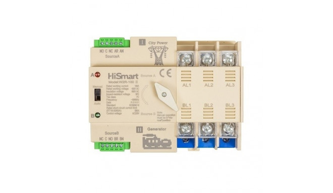 Automatic Transfer Switch HiSmart W2R-3P 220V 100A